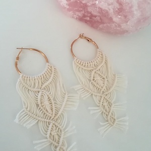 Aysha fülbevaló  - ékszer - fülbevaló - rojtos fülbevaló - Meska.hu