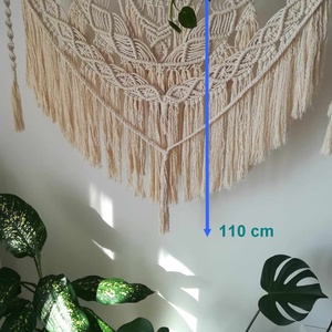 Nagy makramé falidísz - otthon & életmód - dekoráció - fali és függő dekoráció - falra akasztható dekor - Meska.hu