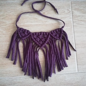 Makramé nyakdísz, nyaklánc - Meska.hu