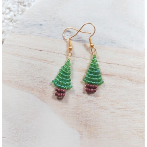 Karácsonyi fülbevalók - ékszer - fülbevaló - lógó fülbevaló - Meska.hu