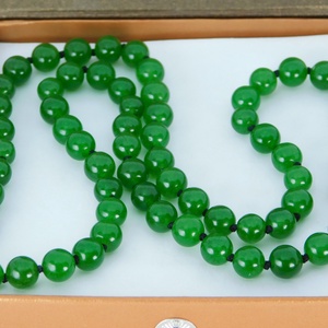 14 K Arany Jade Nyaklánc - ékszer - nyaklánc - medál nélküli nyaklánc - Meska.hu