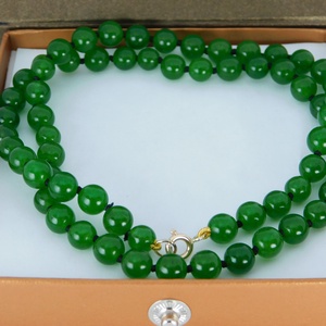 14 K Arany Jade Nyaklánc - ékszer - nyaklánc - medál nélküli nyaklánc - Meska.hu