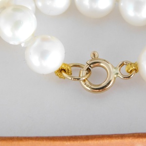 Valódi Gyöngy Nyaklánc 14 K Arany - ékszer - nyaklánc - gyöngyös nyaklánc - Meska.hu