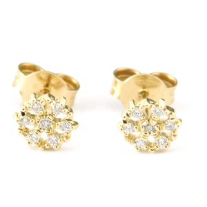 Brill 14 K Arany Fülbevalók Gyémántokkal - Meska.hu