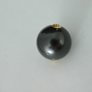 Tahiti Gyöngy Medál 18 K Arany Szélekkel AU750 Gyönyörű, Nagy 12 mm-es gyöngy - ékszer - nyaklánc - medál - Meska.hu