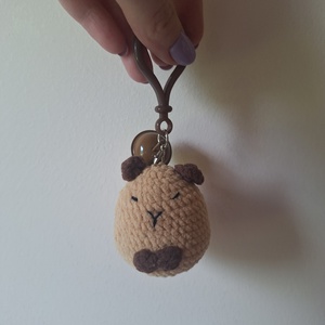 Horgolt capybara - kapibara kulcstartó - táska & tok - kulcstartó & táskadísz - kulcstartó - Meska.hu
