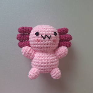 Horgolt axolotl - Meska.hu