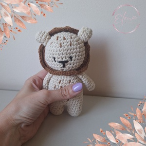 Horgolt amigurumi oroszlán - játék & sport - plüssállat & játékfigura - más figura - Meska.hu