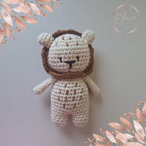 Horgolt amigurumi oroszlán, Játék & Sport, Plüssállat & Játékfigura, Más figura, Horgolás, MESKA