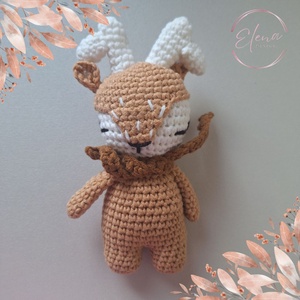 Horgolt rénszarvas, Játék & Sport, Plüssállat & Játékfigura, Más figura, Horgolás, MESKA