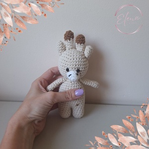 Horgolt amigurumi zsiráf - játék & sport - plüssállat & játékfigura - zsiráf - Meska.hu
