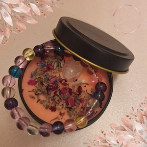 Bársonypír - berry illatú szója gyertya karkötővel, Karácsony, Karácsonyi lakásdekoráció, Karácsonyi illatgyertya, mécses, Gyertya-, mécseskészítés, MESKA