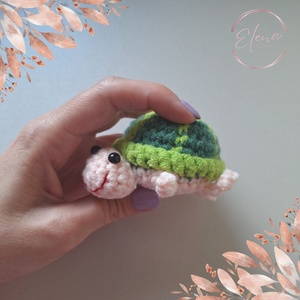 Horgolt teknős - játék & sport - plüssállat & játékfigura - más figura - Meska.hu