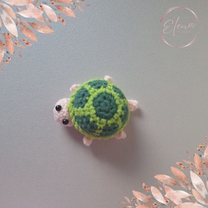 Horgolt teknős - Meska.hu