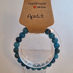 Ásványkarkötő - Apatit - ékszer - karkötő - ásványkarkötő - Meska.hu