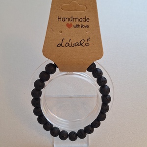 Ásványkarkötő - Lávakő - ékszer - karkötő - ásványkarkötő - Meska.hu