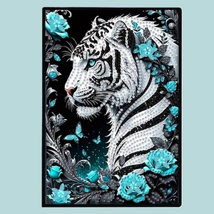 Fehér tigris jegyzetfüzet - Meska.hu