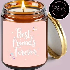 Legjobb barátnők illatgyertya - levendula illatú - Meska.hu