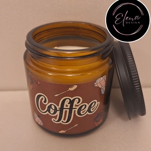 Coffee illatgyertya - kávé illatú, Otthon & Életmód, Gyertya, illat, aroma, Gyertya, Gyertya-, mécseskészítés, MESKA