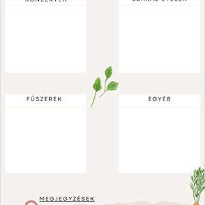 Heti Menü Terv és Kamraleltár - Tervezz és rendszerezz egyszerűen! - művészet - grafika & illusztráció - digitális - Meska.hu