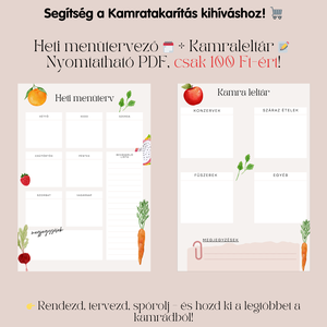 Heti Menü Terv és Kamraleltár - Tervezz és rendszerezz egyszerűen! - művészet - grafika & illusztráció - digitális - Meska.hu