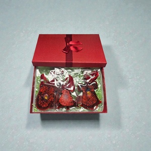 Karácsonyi Fények � Kézzel készült karácsonyi díszek szett (5 db) - karácsony - karácsonyi lakásdekoráció - karácsonyfadíszek - Meska.hu