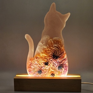 Cicakölyök kézműves epoxigyanta hangulatlámpa - otthon & életmód - lámpa - hangulatlámpa - Meska.hu