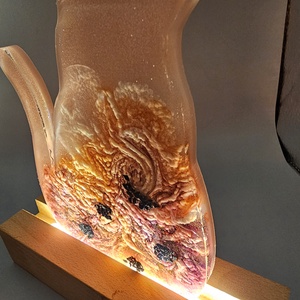 Cicakölyök kézműves epoxigyanta hangulatlámpa - otthon & életmód - lámpa - hangulatlámpa - Meska.hu