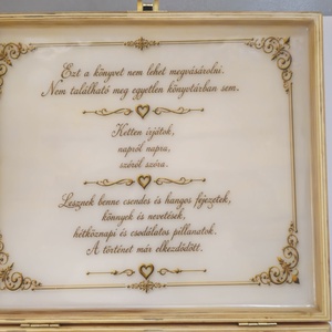 Esküvői emlékdoboz � személyre szabott nászajándék, Memory Box, könyv formájú doboz - esküvő - emlék & ajándék - doboz - Meska.hu