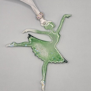 EMERALD GRACE � kézzel készített karácsonyfadísz kollekció díszdobozban, 5 darabos szett - karácsony - karácsonyi lakásdekoráció - karácsonyfadíszek - Meska.hu