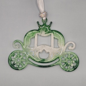 EMERALD GRACE � kézzel készített karácsonyfadísz kollekció díszdobozban, 5 darabos szett - karácsony - karácsonyi lakásdekoráció - karácsonyfadíszek - Meska.hu