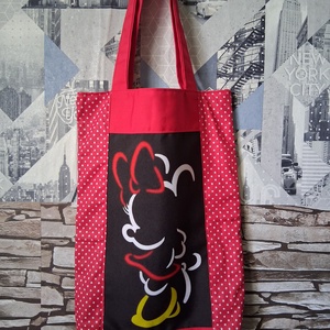 Minnie egeres bevásárló táska, Táska & Tok, Bevásárlás & Shopper táska, Shopper, textiltáska, szatyor, Varrás, MESKA