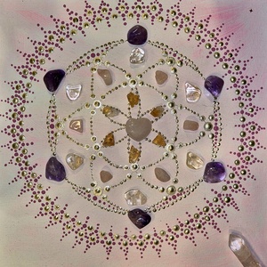 Kristálymandala  - otthon & életmód - dekoráció - spiritualitás - mandala - Meska.hu