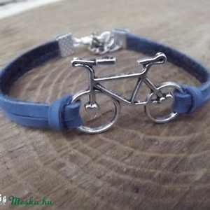 Kék biciklis karkötő -  - Meska.hu