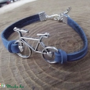 Kék biciklis karkötő -  - Meska.hu