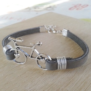 Szürke-ezüst biciklis karkötő -  - Meska.hu