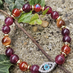 Allah szeme- ásványos karkötő - Meska.hu