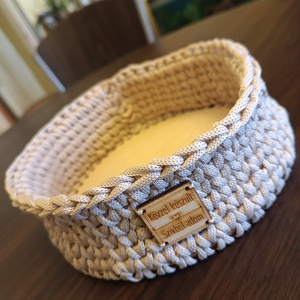 Horgolt kosárka - otthon & életmód - dekoráció - asztal és polc dekoráció - díszdoboz - Meska.hu