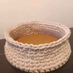 Horgolt kosár - otthon & életmód - dekoráció - asztal és polc dekoráció - asztaldísz - Meska.hu