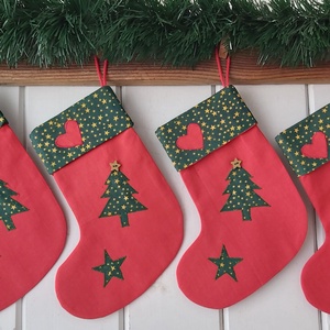 Karácsonyi zokni/csizma - karácsony - karácsonyi lakásdekoráció - karácsonyi lakásdíszek - Meska.hu