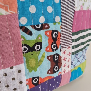 Patchwork tolltartó, neszesszer - otthon & életmód - papír, írószer - tolltartó & ceruzatekercs - Meska.hu
