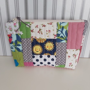 Patchwork tolltartó, neszesszer - otthon & életmód - papír, írószer - tolltartó & ceruzatekercs - Meska.hu