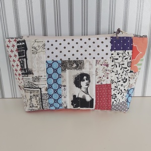 Bonjour Párizs, nagy méretű neszesszer, Táska & Tok, Neszesszer, Patchwork, foltvarrás, Varrás, MESKA