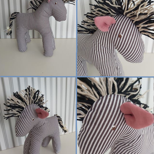 Zebra - játék & sport - plüssállat & játékfigura - ló - Meska.hu