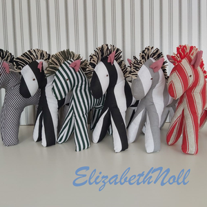 Zebra - játék & sport - plüssállat & játékfigura - ló - Meska.hu