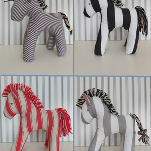 Zebra - játék & sport - plüssállat & játékfigura - ló - Meska.hu