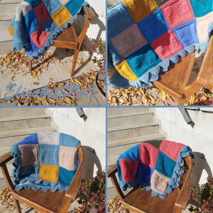 Vidéki hangulat patchwork takaró - otthon & életmód - lakástextil - felnőtt takaró, pléd - Meska.hu