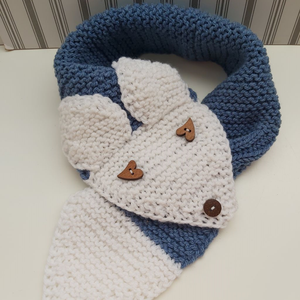 Kékróka-sál gyermek méretben, Ruha & Divat, Sál, Sapka, Kendő, Sál, Kötés, MESKA