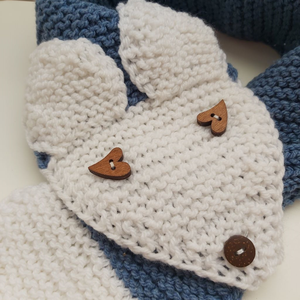 Kékróka-sál gyermek méretben - ruha & divat - sál, sapka, kendő - sál - Meska.hu