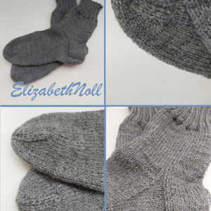 Középszürke színű, kézzel kötött, gyapjú zokni - ruha & divat - cipő & papucs - zokni - Meska.hu Középszürke színű, kézzel kötött, gyapjú zokni - ruha & divat - cipő & papucs - zokni - Meska.hu